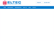 Tablet Screenshot of eltecelevator.com